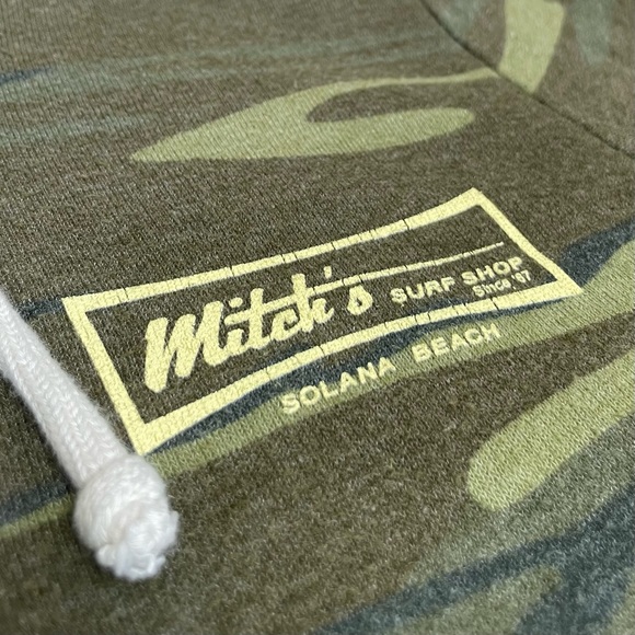 Alternative Earth Camo Mitch’s Surf Shop Solana Beach Zip Up Hooded Sweatshirt - Picture 8 of 17